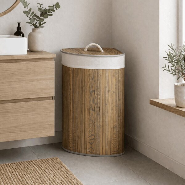 Koš na prádlo tmavě šedý DB2002 GREY-DK