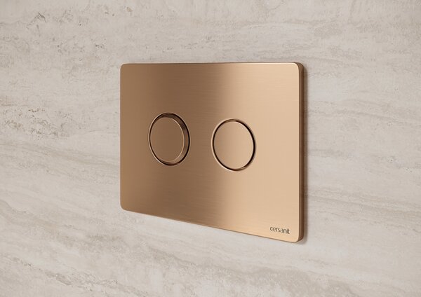 Cersanit Accento Circle splachovací tlačítko pro WC měděná K3040-001