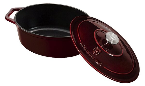 Pekáč litinový s poklicí 30 cm Burgundy Line