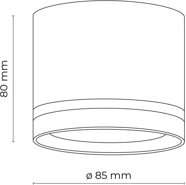 TK Lighting Jet stropní světlo 1x10 W černá 4351