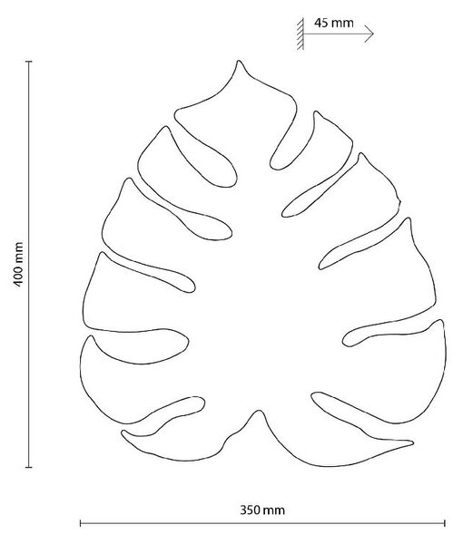TK Lighting Monstera nástěnné svítidlo 3x6 W hnědá 5719