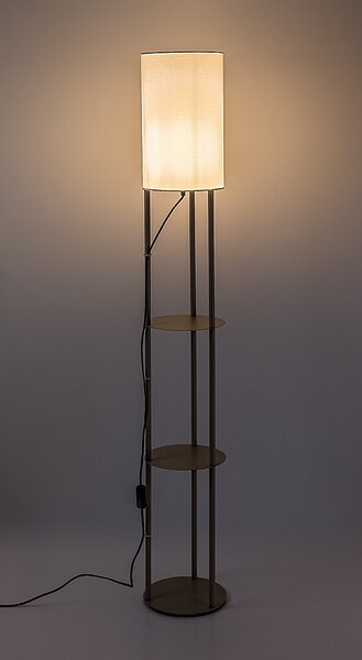 Rabalux Bronn stojací lampa 1x40 W béžová 74107