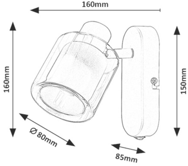 Rabalux Mirral nástěnné svítidlo 1x15 W béžová 73063