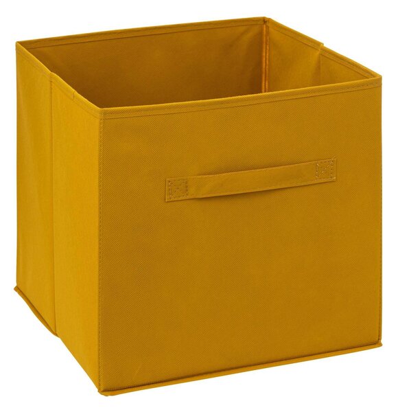 Úložný box na oblečení, 31 x 31 x 31 cm, žlutý