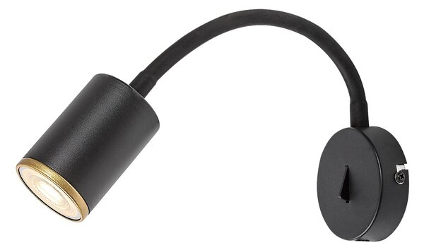 Rabalux Nolie nástěnné svítidlo 1x15 W černá 73111