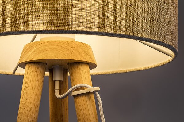 Rabalux Trevia stojací lampa 1x40 W dřevo 74108