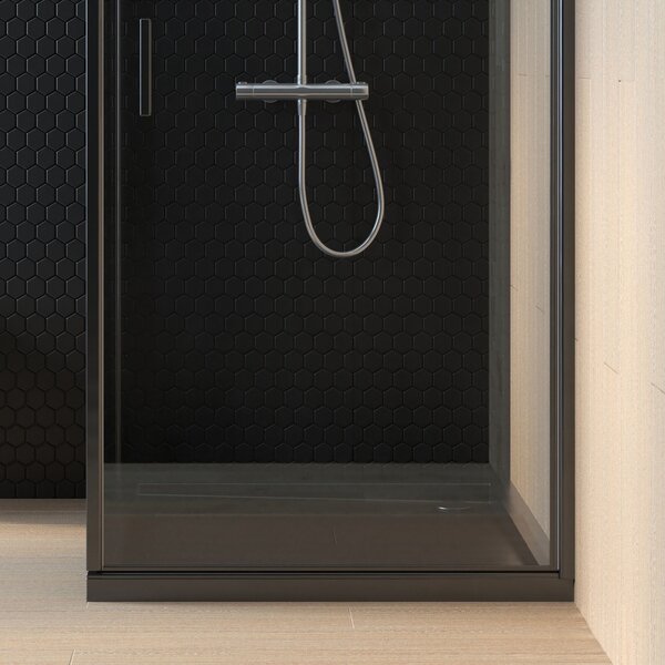 Oltens Superior obdélníková sprchová vanička 120x70 cm černá 15001300