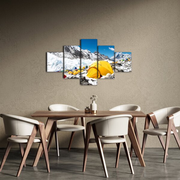 Obraz - Kempování v horách (125x70 cm)