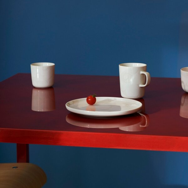Marimekko Talíř Oiva Unikko 20cm, bílý