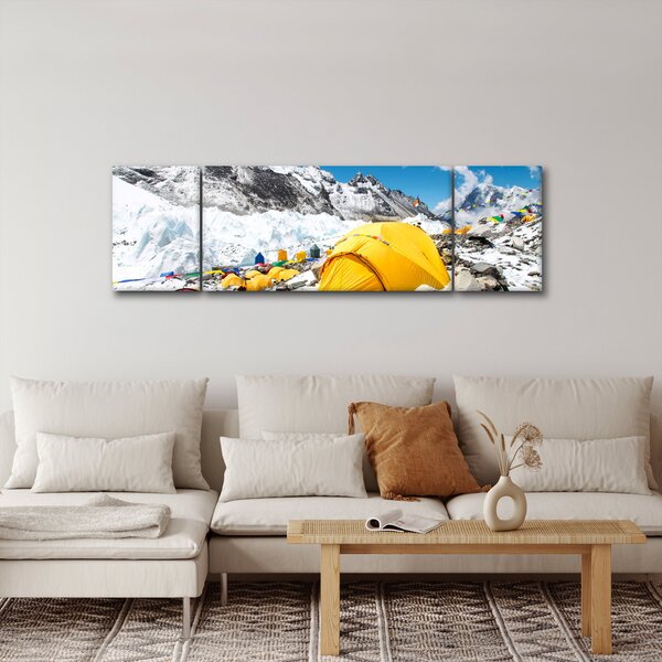 Obraz - Kempování v horách (170x50 cm)
