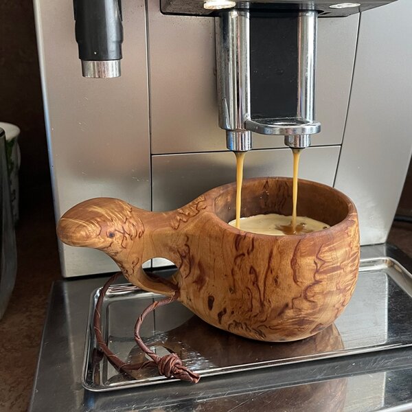 Pahkataide Finský hrnek Kuksa, bříza kadeřavá
