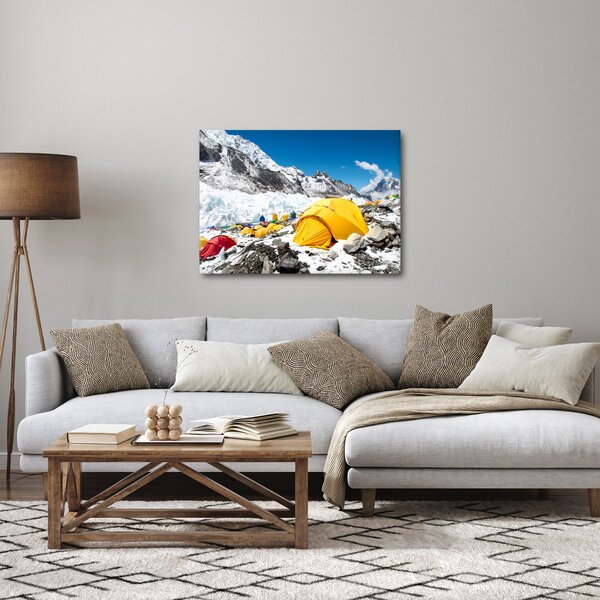 Obraz - Kempování v horách (70x50 cm)