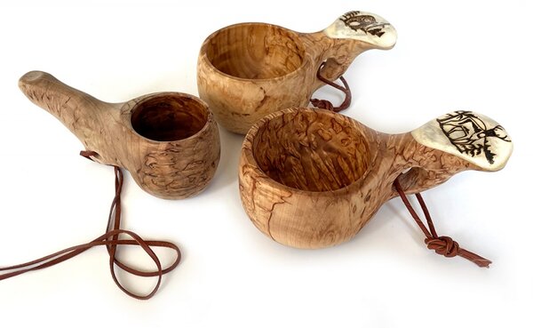 Pahkataide Finský hrnek Kuksa Poro, bříza kadeřavá