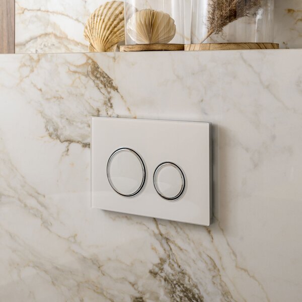 Geberit Sigma50 splachovací tlačítko pro WC lesklý chrom-bílá 115.884.SI.1