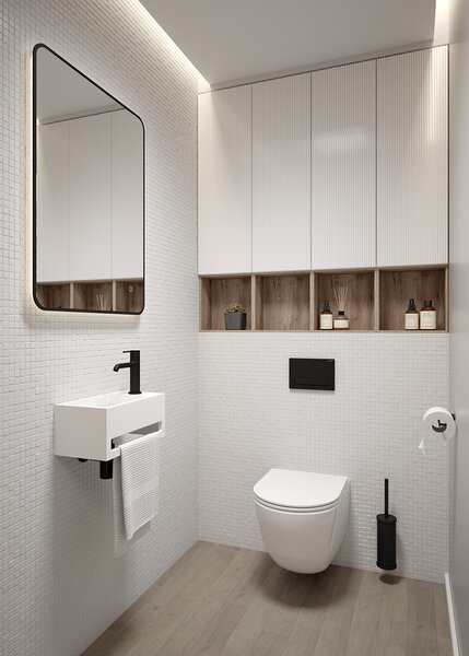 Oltens Torne splachovací tlačítko pro WC černá mat 57103300