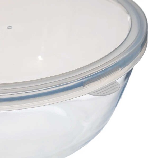 Skleněná mísa s pokličkou, 4,7 l