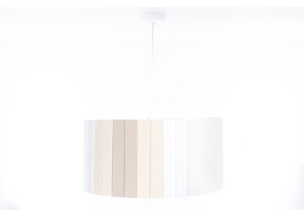 Lustr na lanku STRIPES 1xE27/60W/230V pr. 40 cm krémová