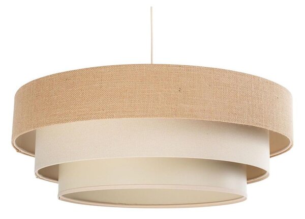 Lustr na lanku TRINITI 1xE27/60W/230V pr. 40 cm béžová/krémová