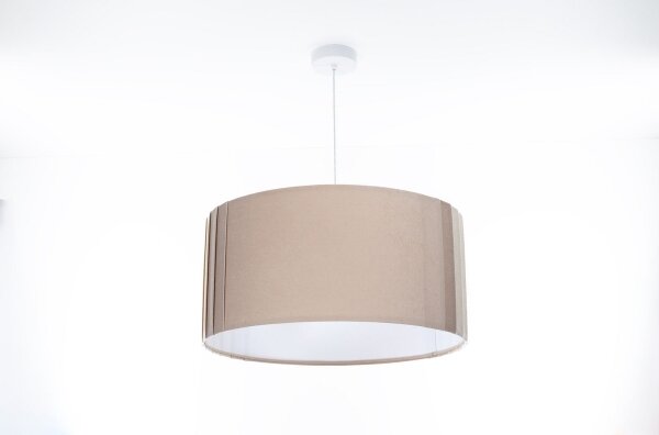 Lustr na lanku STRIPES 1xE27/60W/230V pr. 40 cm béžová