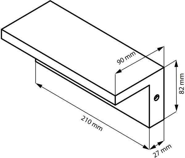 Goldlux Tesa venkovní nástěnné svítidlo 1x10 W černá 324047