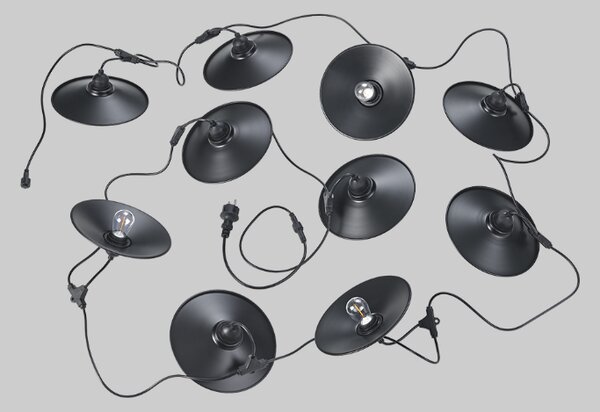Trio TR74771932 LED venkovní závěsný řetěz CHAIN | 1W E27 | 10x80lm | 3000K