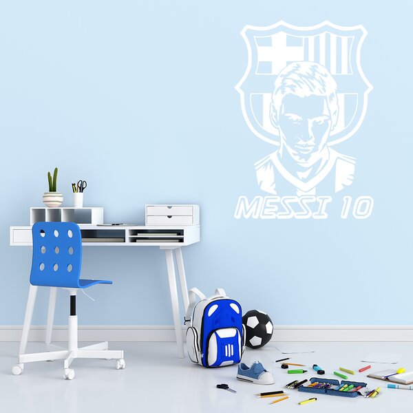 Živá Zeď Samolepka Lionel Messi 10 Barva: černá