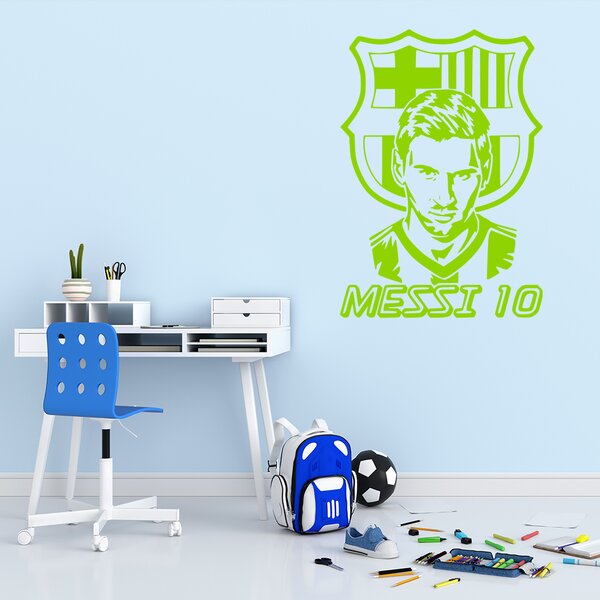 Živá Zeď Samolepka Lionel Messi 10 Barva: černá