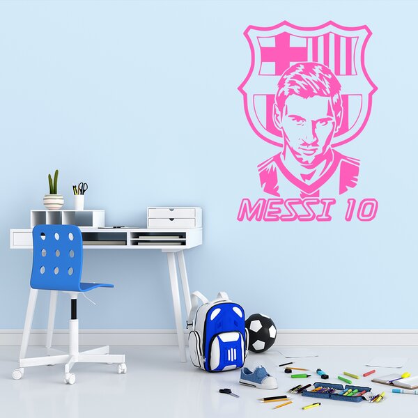 Živá Zeď Samolepka Lionel Messi 10 Barva: černá