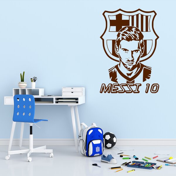 Živá Zeď Samolepka Lionel Messi 10 Barva: černá