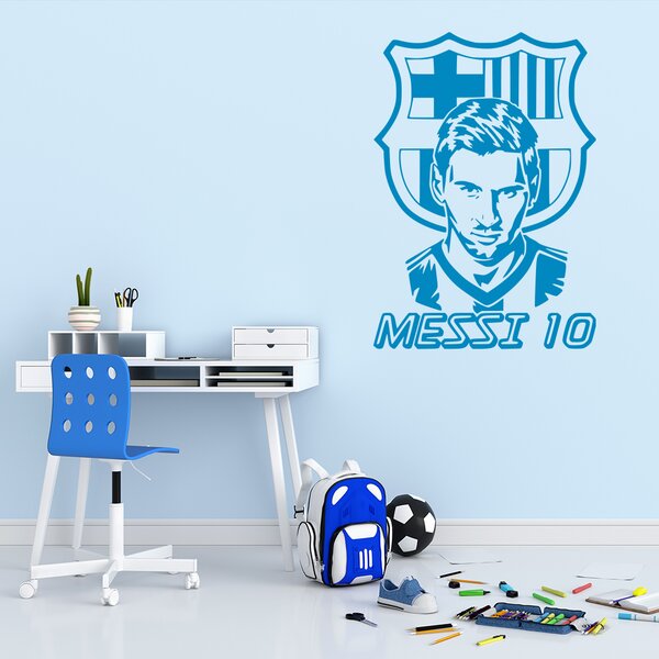 Živá Zeď Samolepka Lionel Messi 10 Barva: černá
