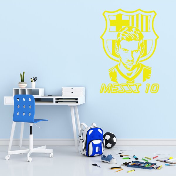 Živá Zeď Samolepka Lionel Messi 10 Barva: černá