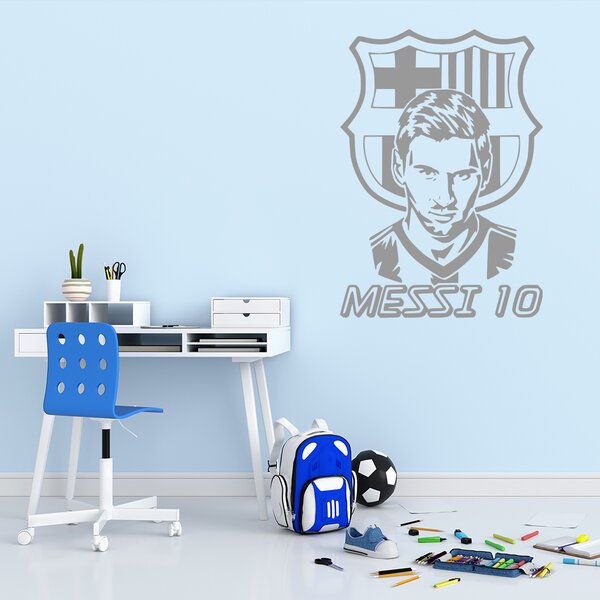 Živá Zeď Samolepka Lionel Messi 10 Barva: černá