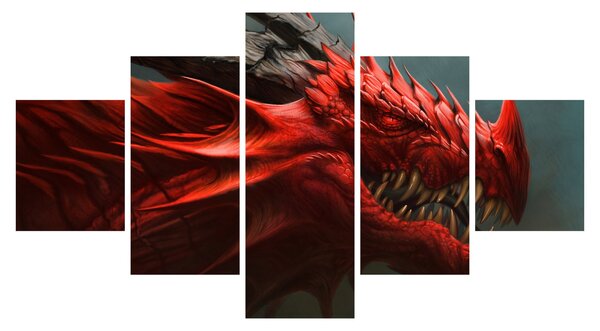 Obraz - Drak (125x70 cm)