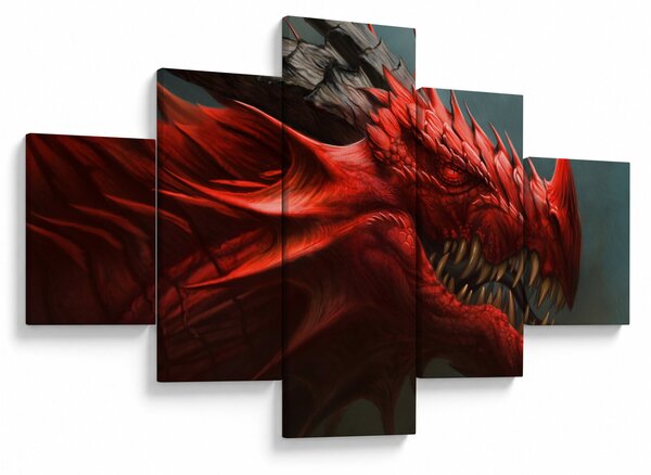 Obraz - Drak (125x70 cm)