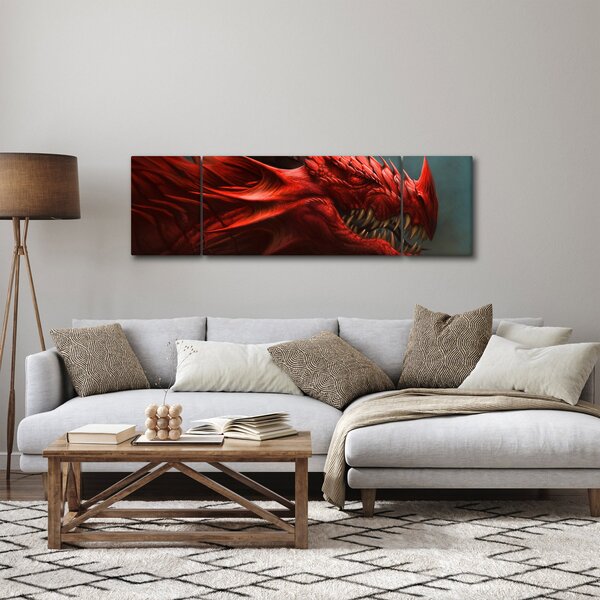 Obraz - Drak (170x50 cm)