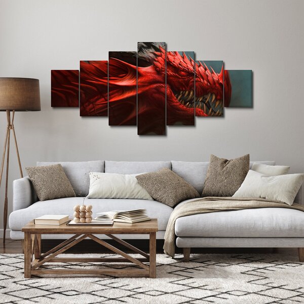 Obraz - Drak (210x100 cm)