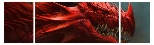 Obraz - Drak (170x50 cm)