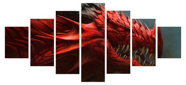 Obraz - Drak (210x100 cm)