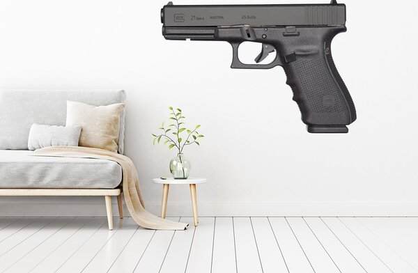Pistole Glock 100 x 69 cm