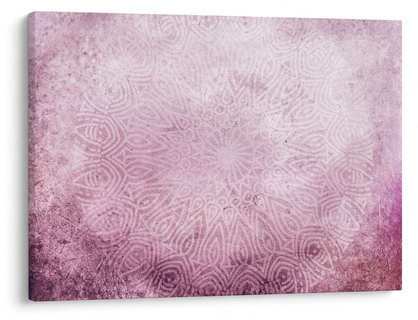 Obraz - Mandala v růžové zdi (70x50 cm)