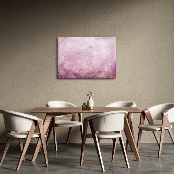 Obraz - Mandala v růžové zdi (70x50 cm)