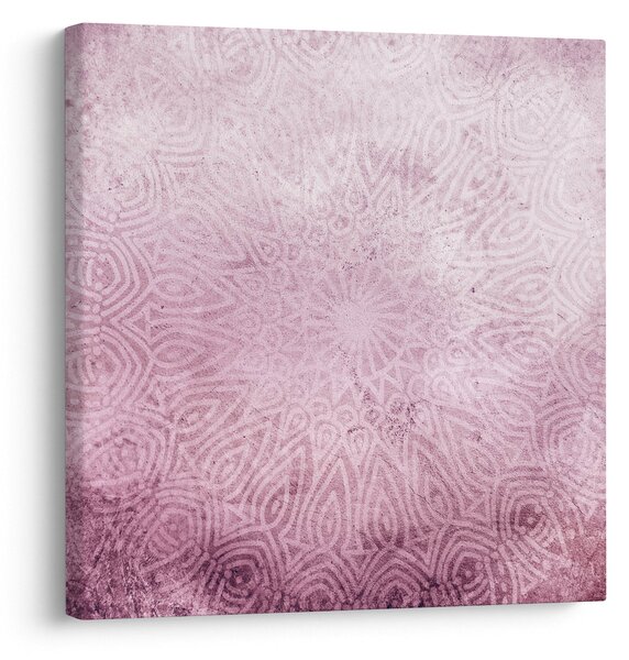 Obraz - Mandala v růžové zdi (30x30 cm)