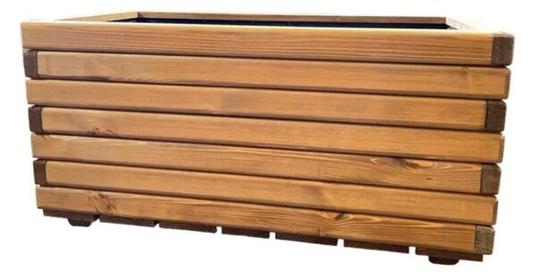 Dřevěný zahradní květináč AKSAMIT, teak, 800X400X400 (Krásné zpracování)