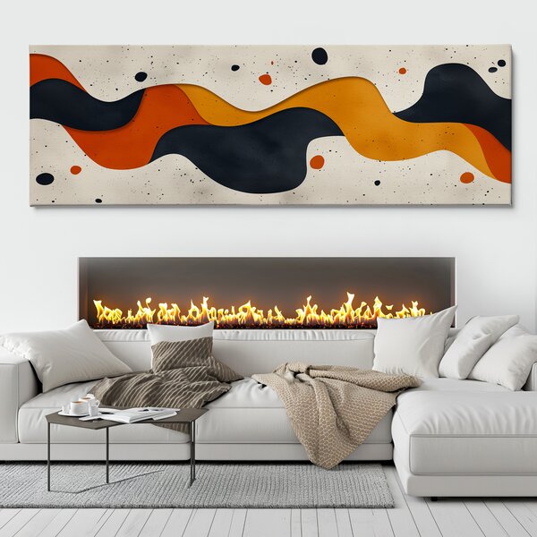 Obraz na plátně - Laskavé zvlnění FeelHappy.cz Velikost obrazu (šířka x výška): 60 x 20 cm