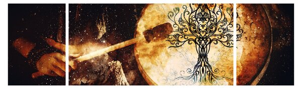 Obraz - Tajemný strom života (170x50 cm)