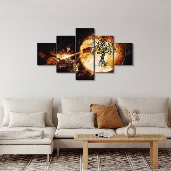 Obraz - Tajemný strom života (125x70 cm)