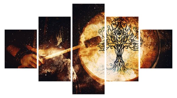 Obraz - Tajemný strom života (125x70 cm)
