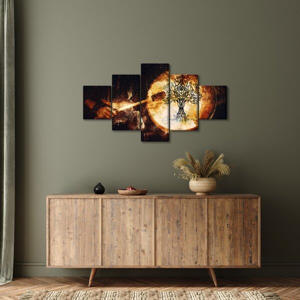 Obraz - Tajemný strom života (125x70 cm)