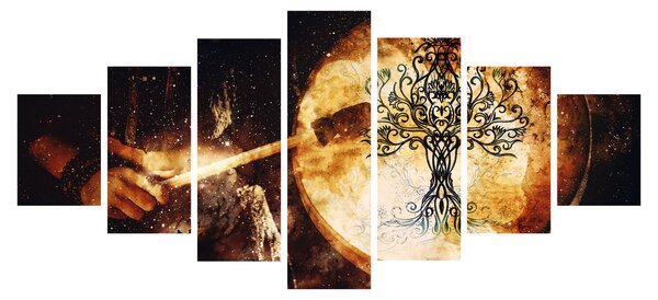 Obraz - Tajemný strom života (210x100 cm)
