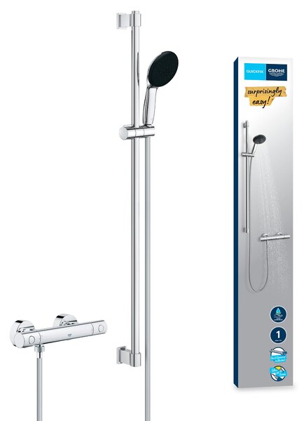 Grohe Precision Get sprchová baterie nastěnná s termostatem StarLight Chrome 34857000
